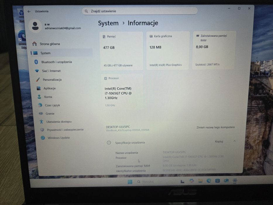 Asus  sonicmaster intel i7 10 gen 8gb ram 512 GB  ssd