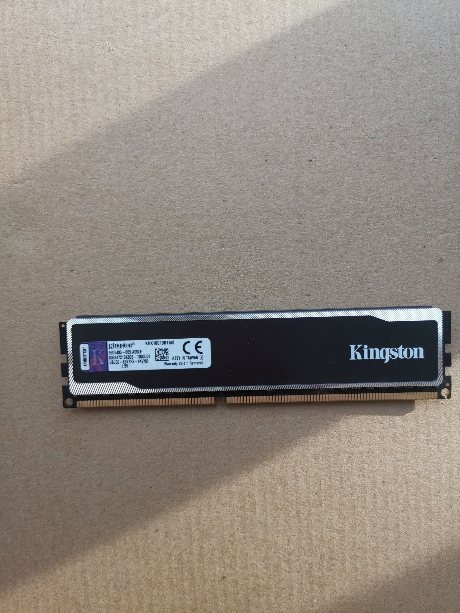 Модуль пам'яті KINGSTON HyperX Black DDR3 1600MHz 8GB (KHX16C10B1B/8)