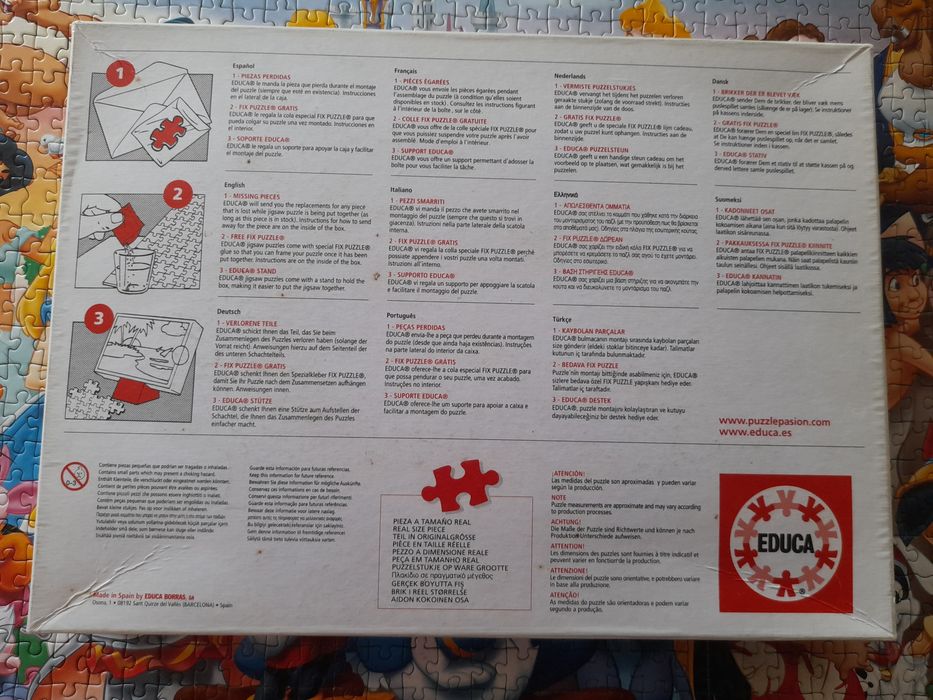 Puzzle de 1000 peças da Disney