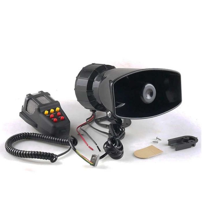 Сирена СГУ 12V спецсигнал рупор мегафон мікрофон поліцейська для авто