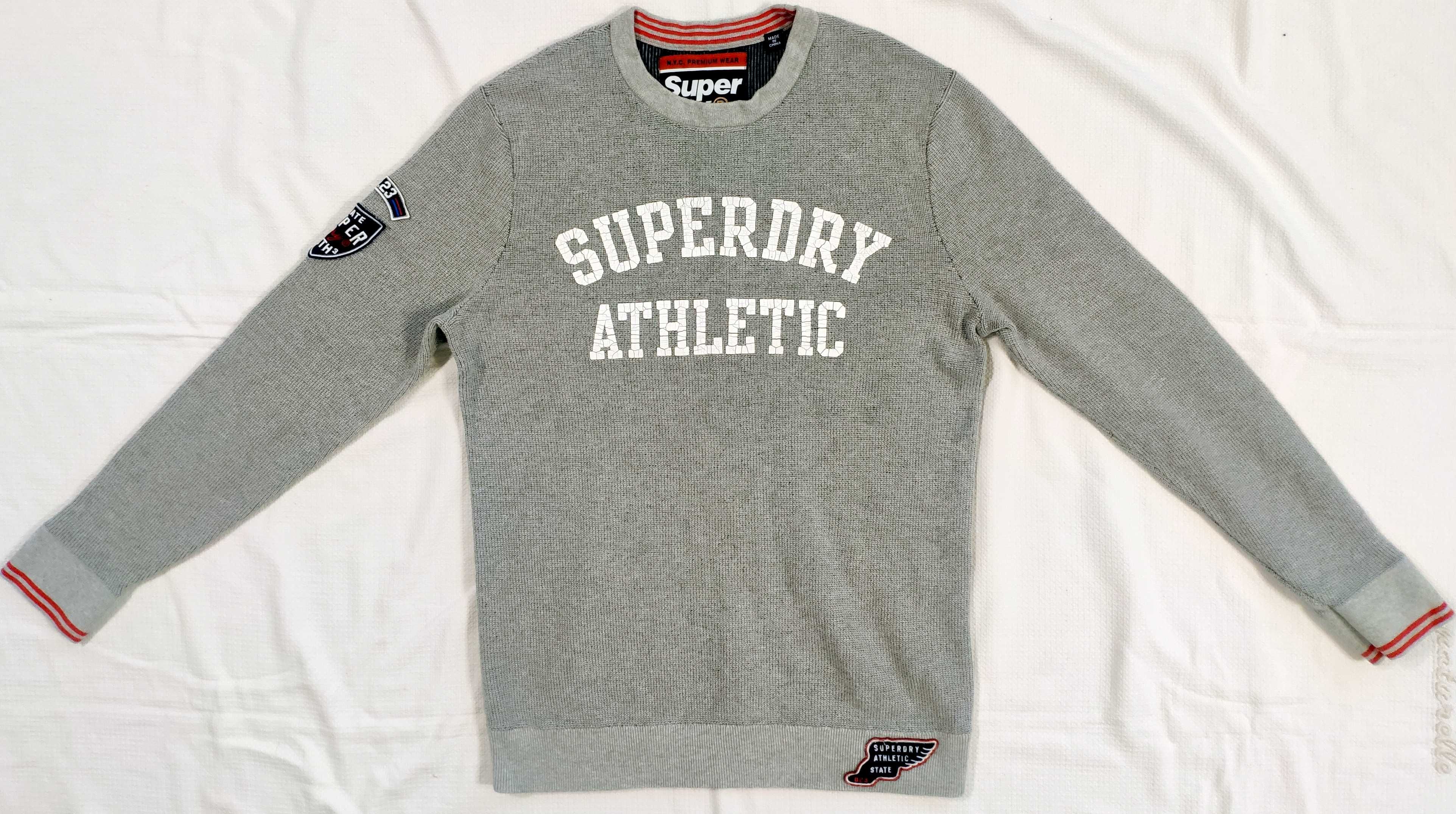 sweter # SUPERDRY Track Squad Crew # roz. M jak NOWY piękny