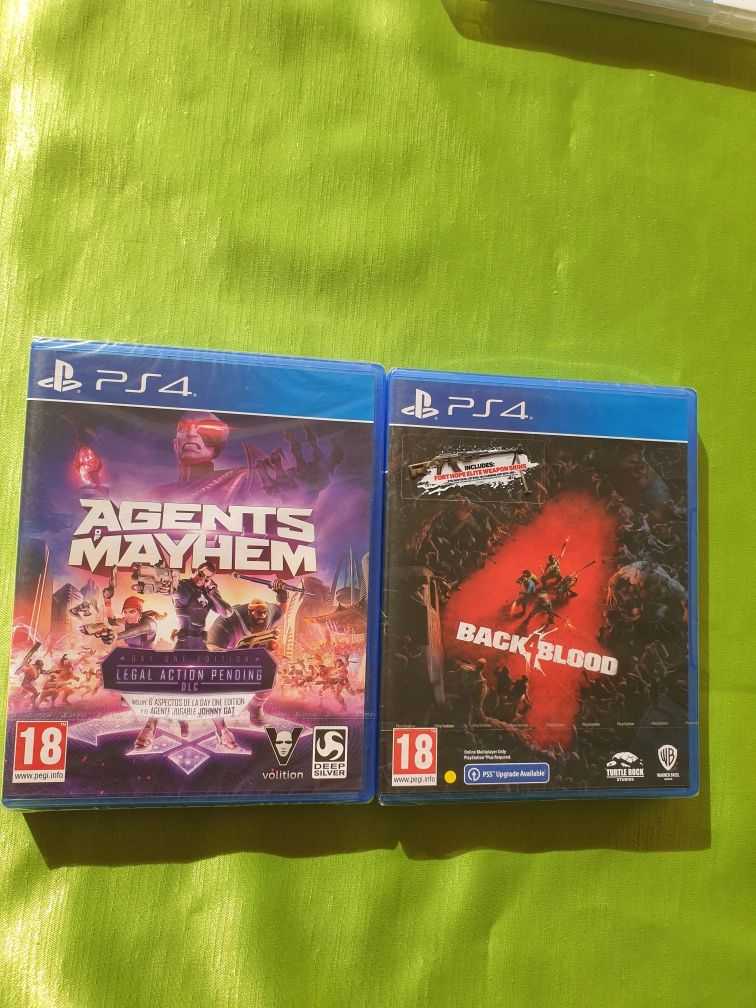 Jogos PS4 - Agents of Mayhem . back 4 blood (selados)