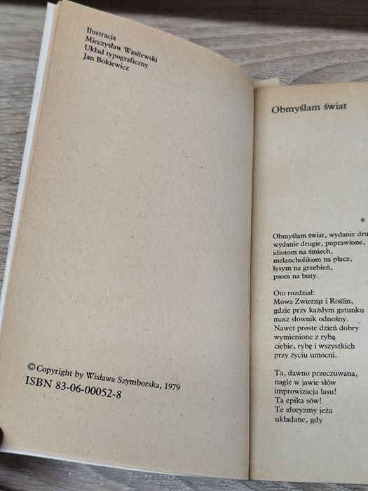 Wisława Szymborska Wybór wierszy PIW 1979