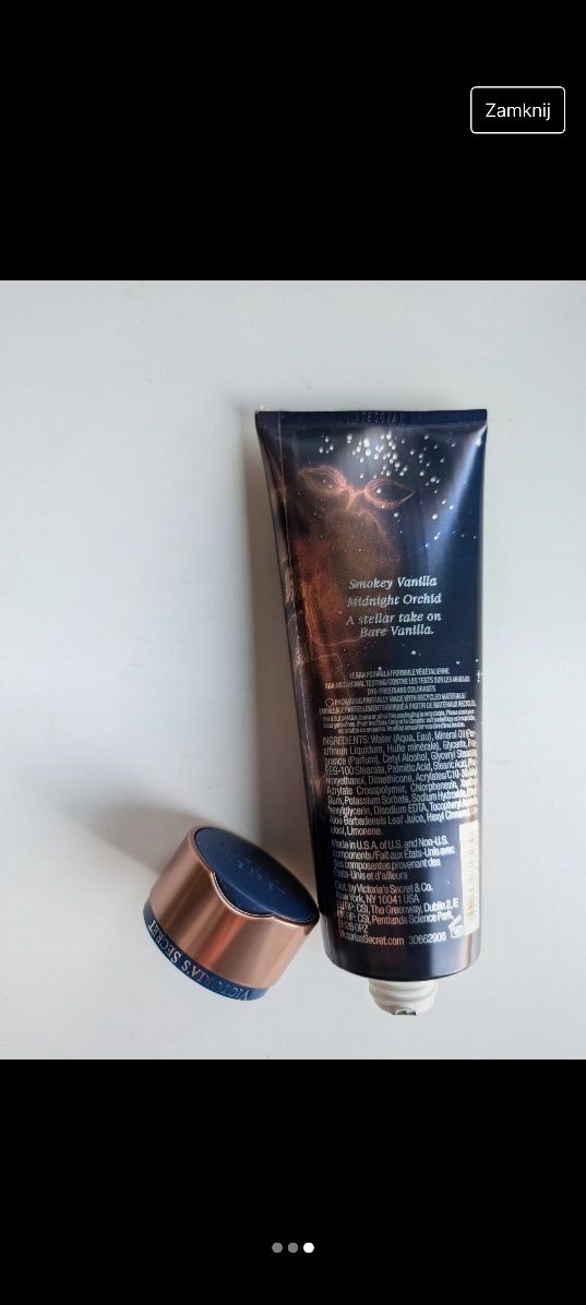 Victoria's Secret Bare vanilla starlit balsam do ciała nowy usa