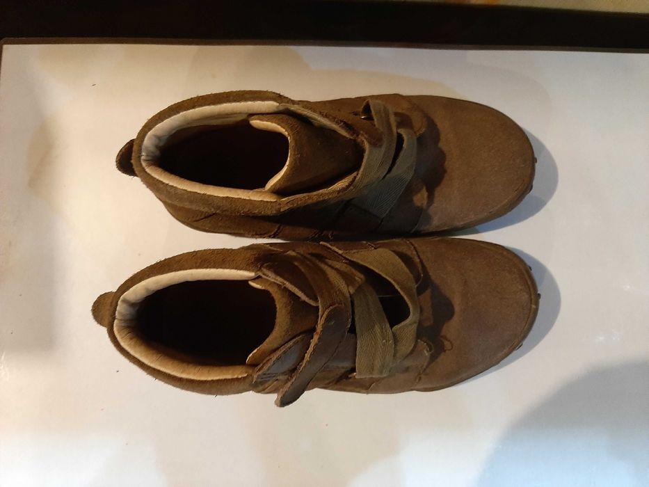 Дитячі теплі замшеві ботинки розмір 30