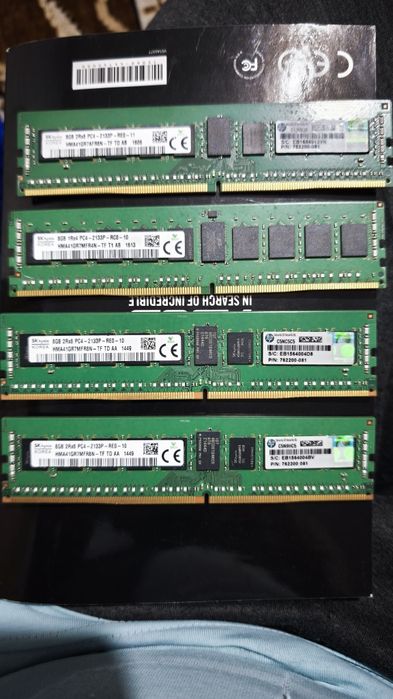 Оперативная память DDR4 8/16/32 gb ecc 2400/ 2133/2666