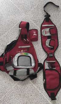 Conjunto Mochila e Cinta Oficial Euro 2004 UEFA Novo