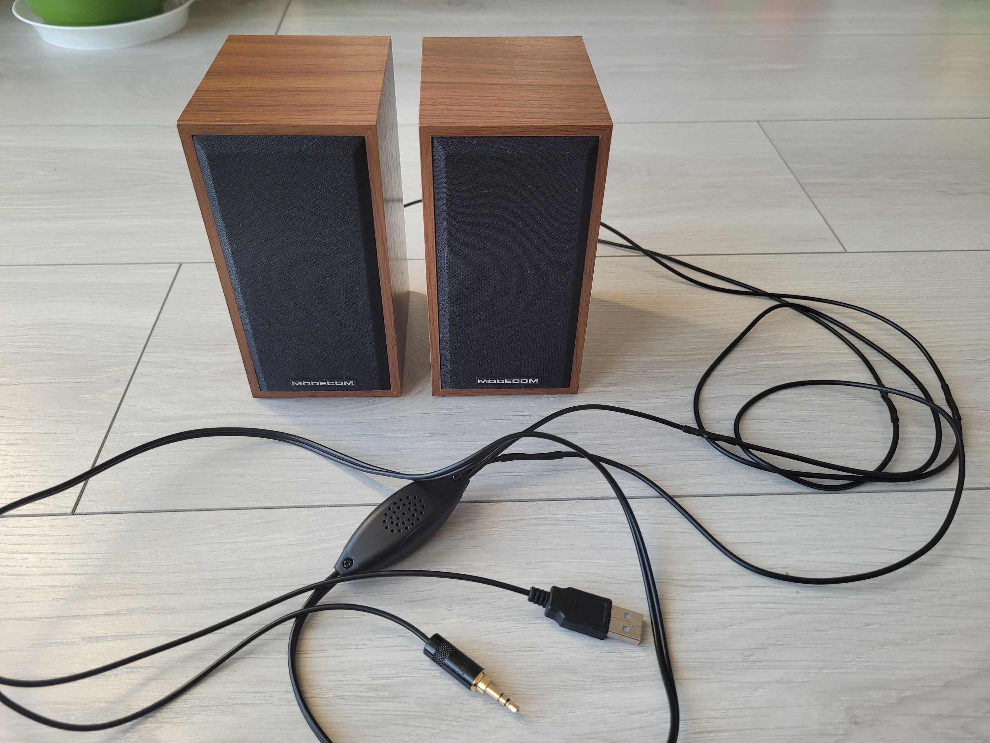 Głośniki 2.0 MODECOM MC-SF05 USB - DREWNO, doinwestowane