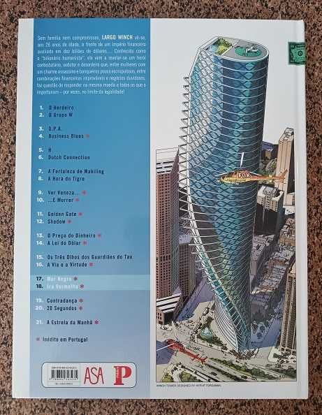 BD - Largo Winch: Mar Negro ; Ira Vermelha (Álbum Duplo)