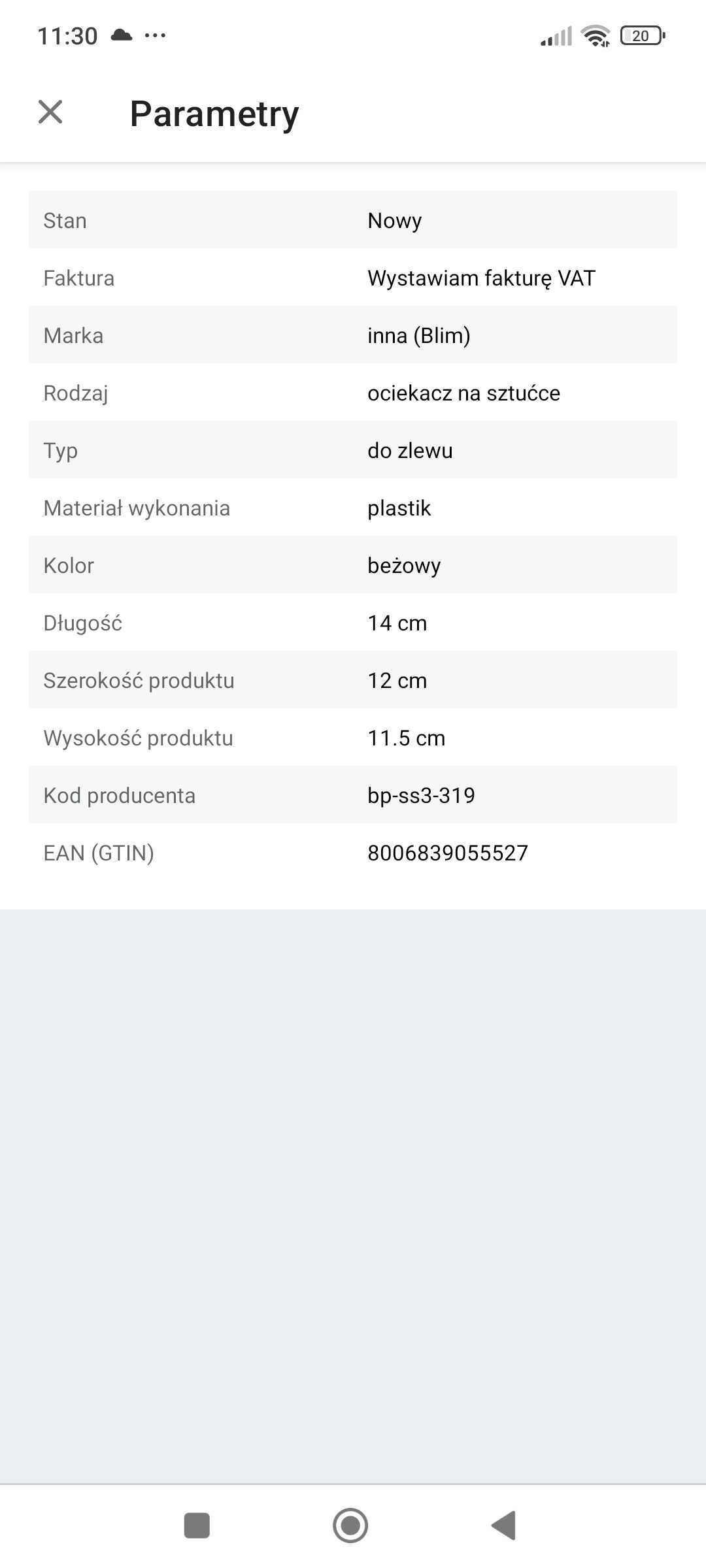 Pojemnik ociekacz czarny na sztućce, szczoteczki itp. Włoski NOWY