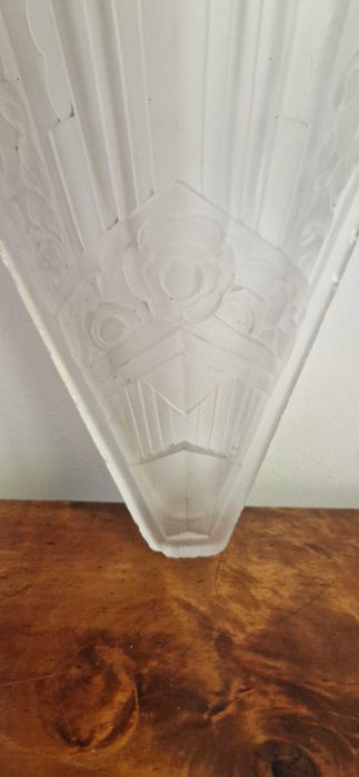Piekny klosz szklany secesja art nouveau cudo dekor antyk Francja