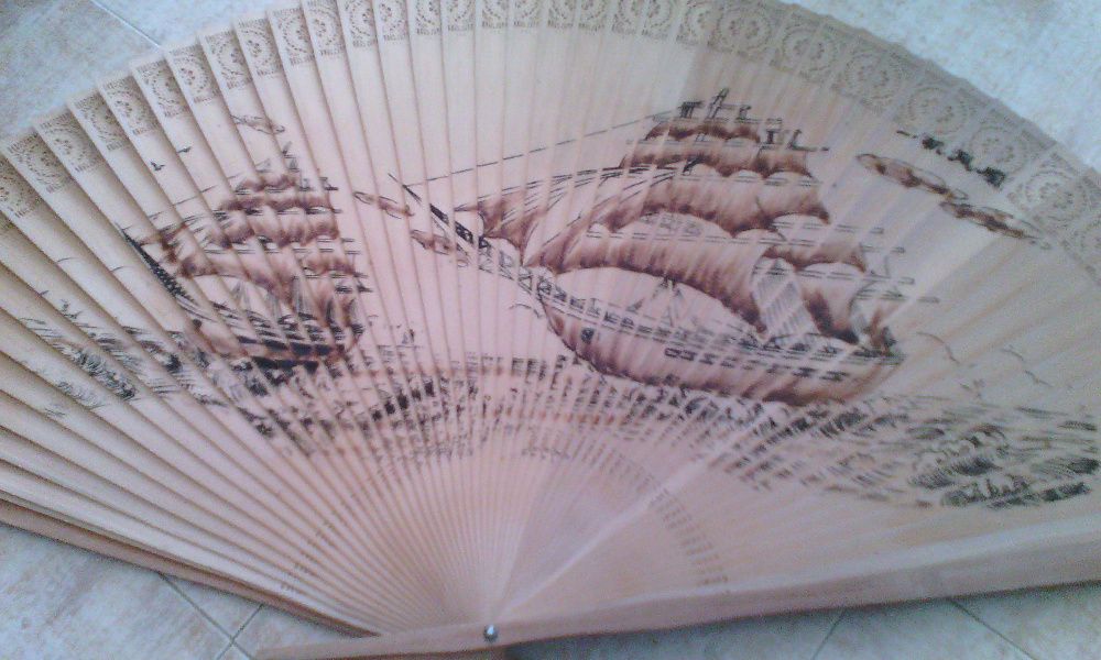 leque grande para decoração