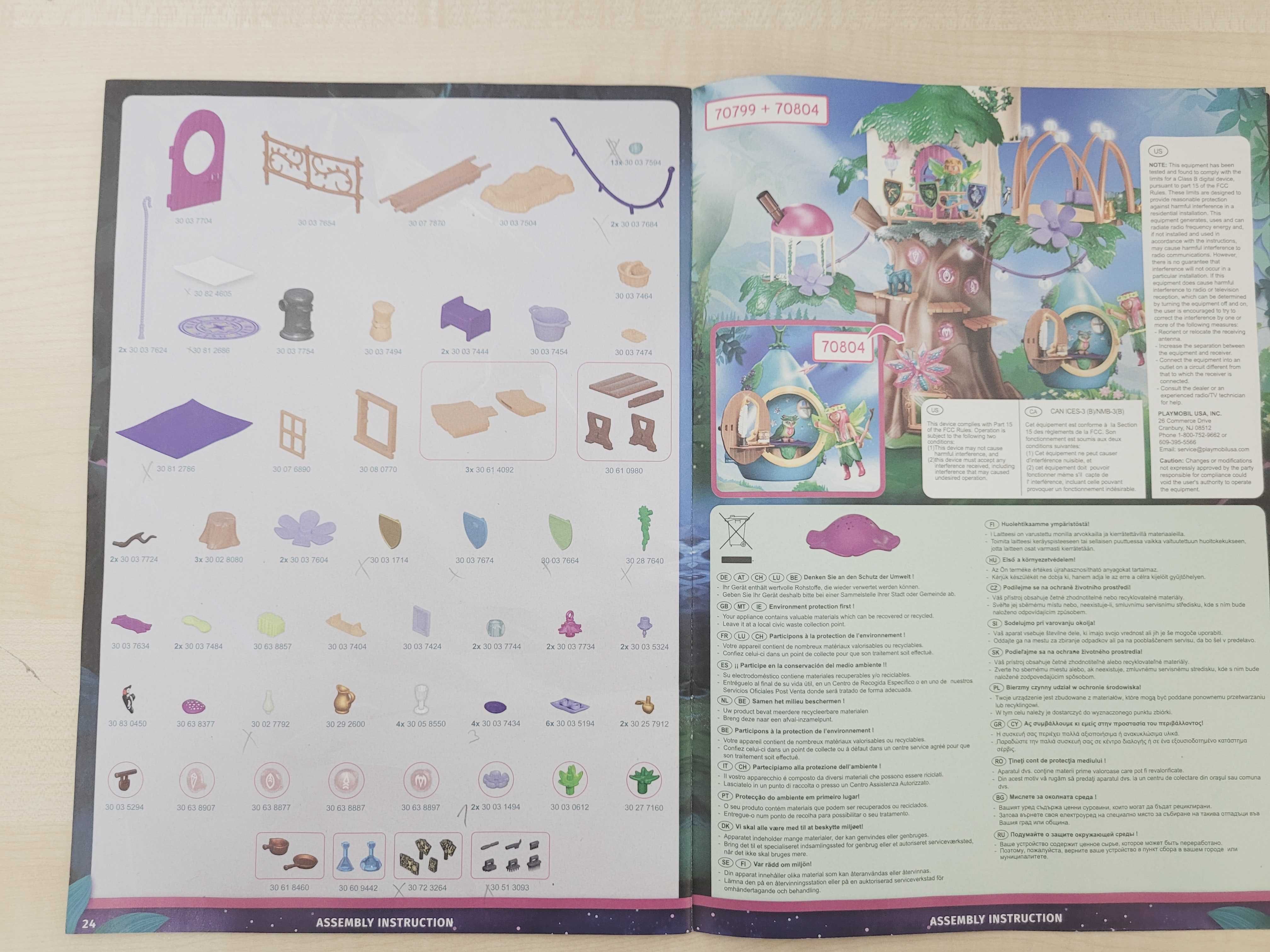 Playmobil 70799 Mega Zestaw Ayuma Drzewo Wróżek 162 elementy /K/P40