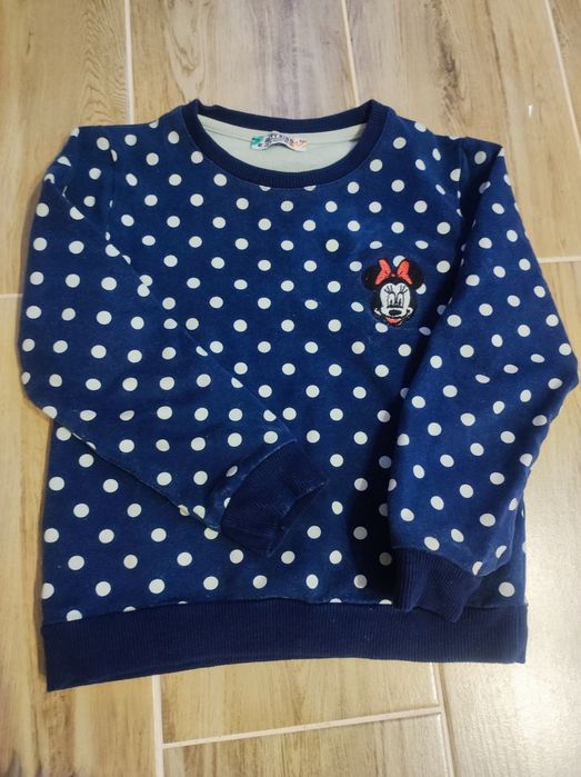 Bluza granatowa w kropki Myszka Mickey 104