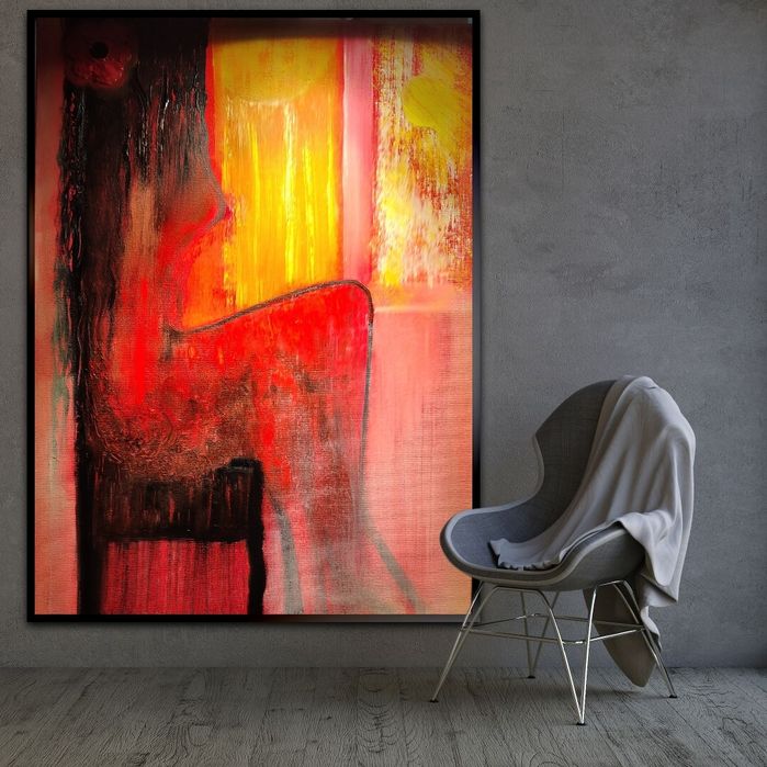 Dziewczyna z kwiatem we włosach obraz