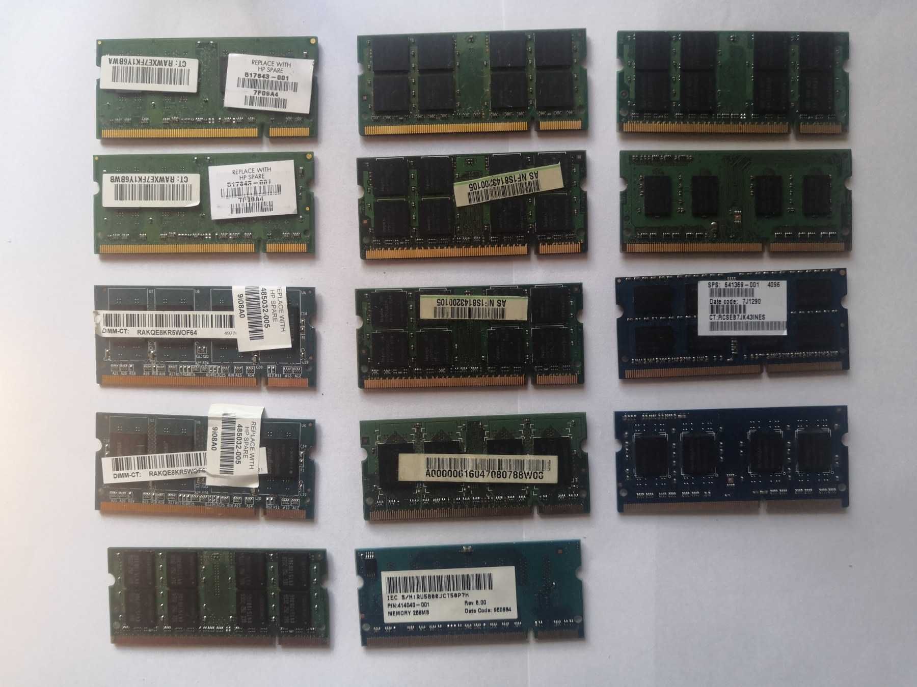 DDR2 1Gb 2Gb 256Mb 512Mb оперативная память для ноутбука\нетбука