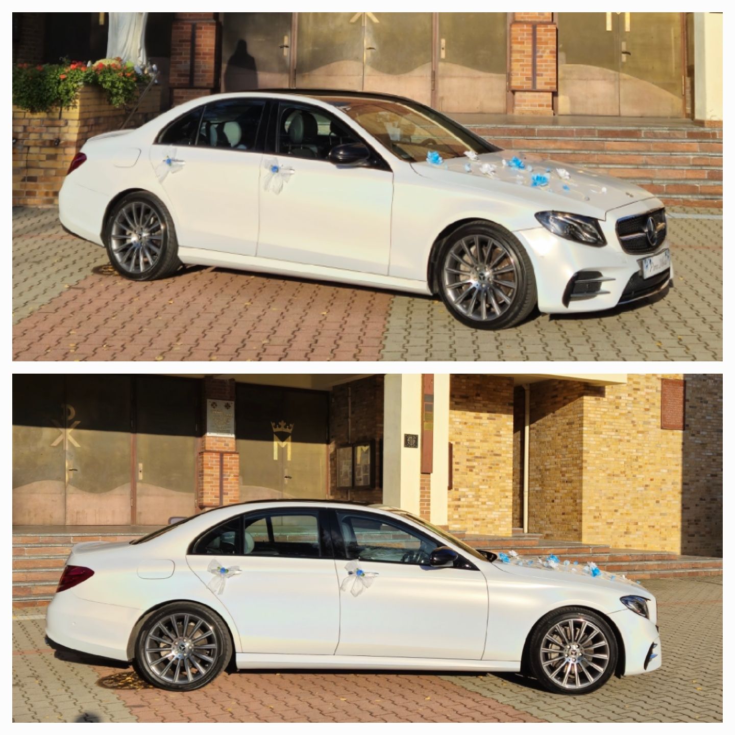 Biały kameleon lub GLC Coupe. Mercedes auto samochód do ślubu wesele
