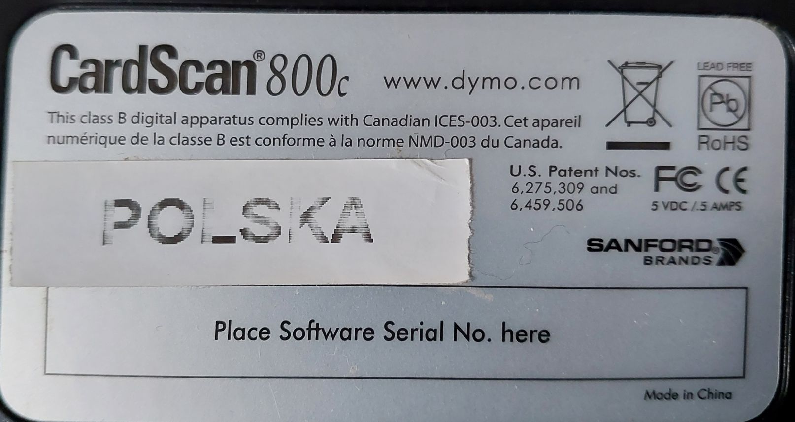 Dymo CardScan 800c skaner wizytówek