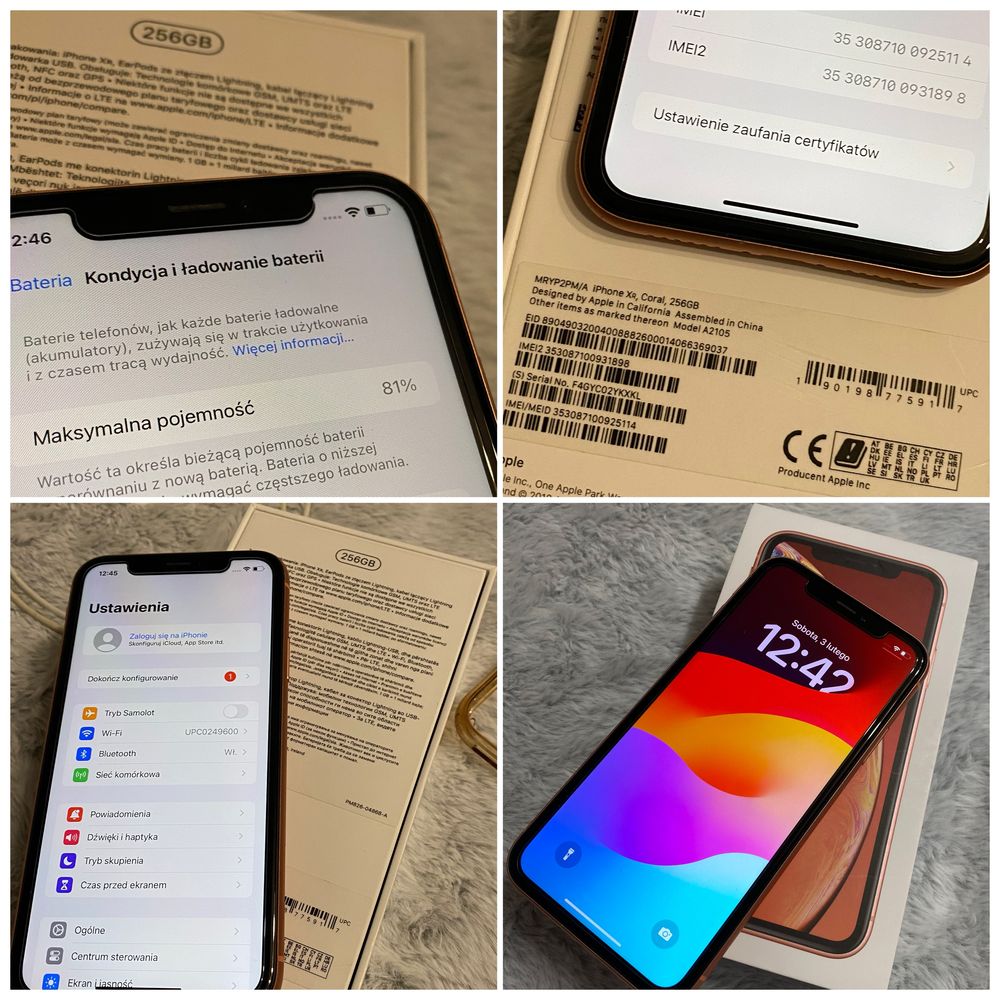 iPhone XR Coral 256GB (koralowy)