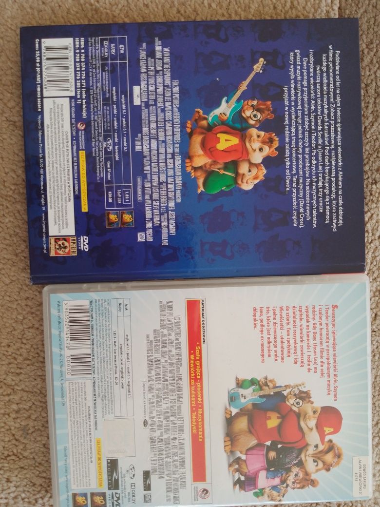 DVD Alvin i wiewiórki cz 1,2