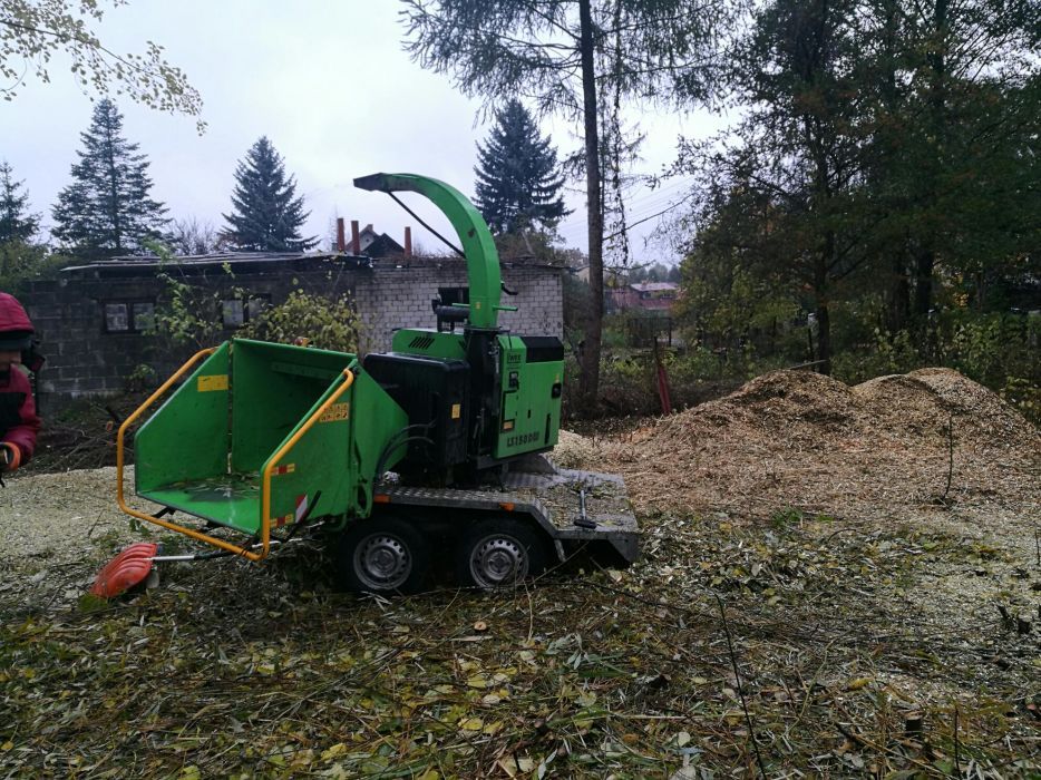 Czyszczenie działki wycinka krzaków drzew usługi porządkowe, mulczer