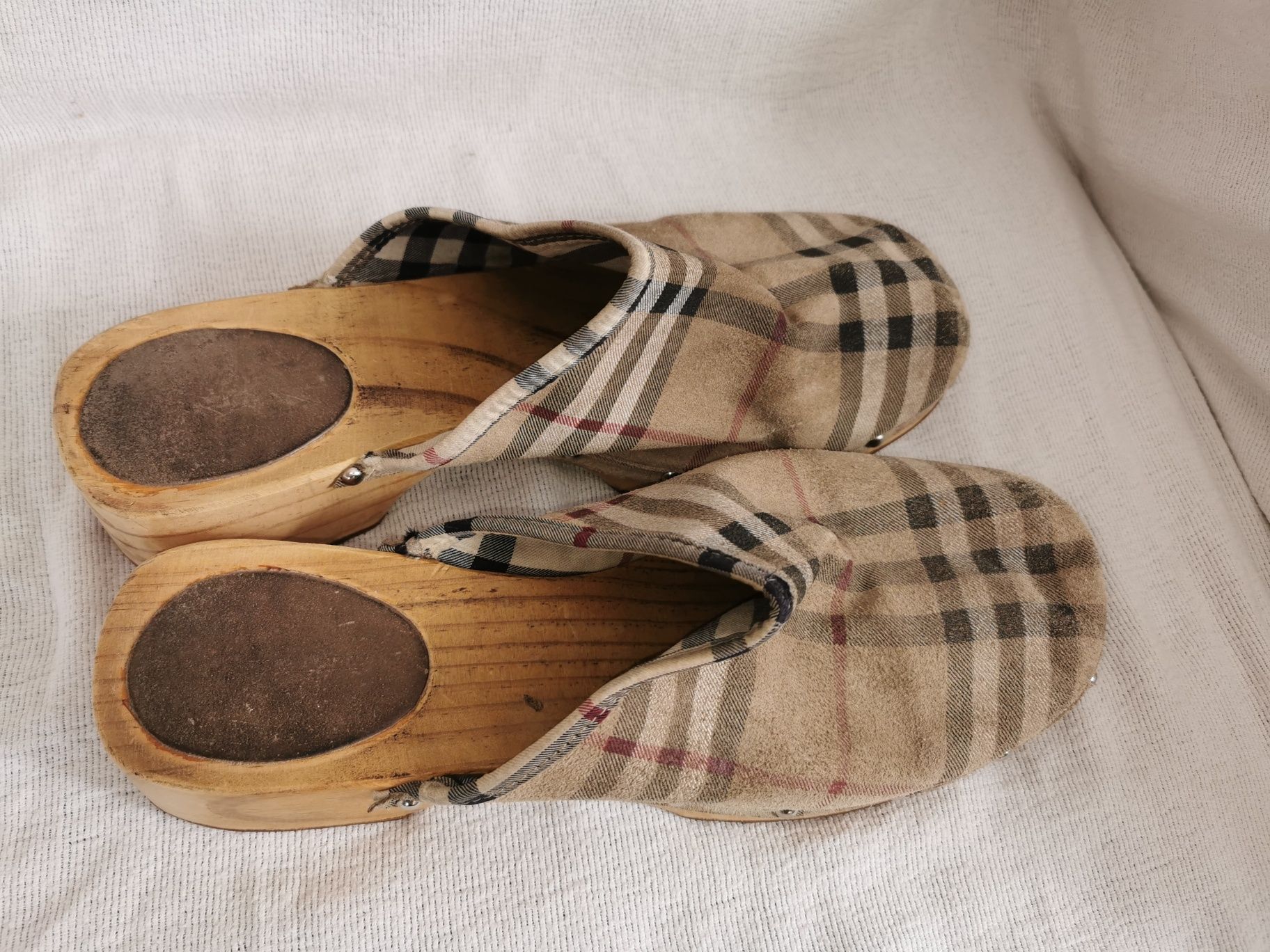 Burberry Clog Woden chodaki drewniaki Oryginalne 41