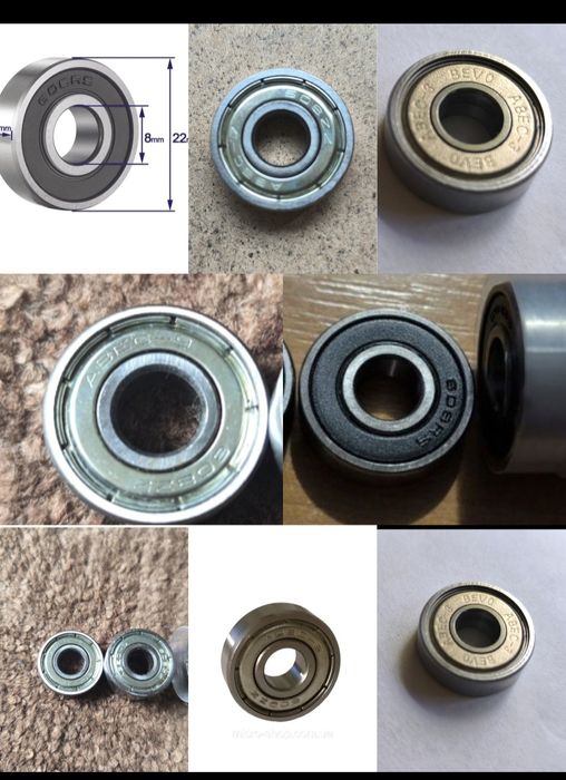 Підшипники 608 2RS . ZZ .