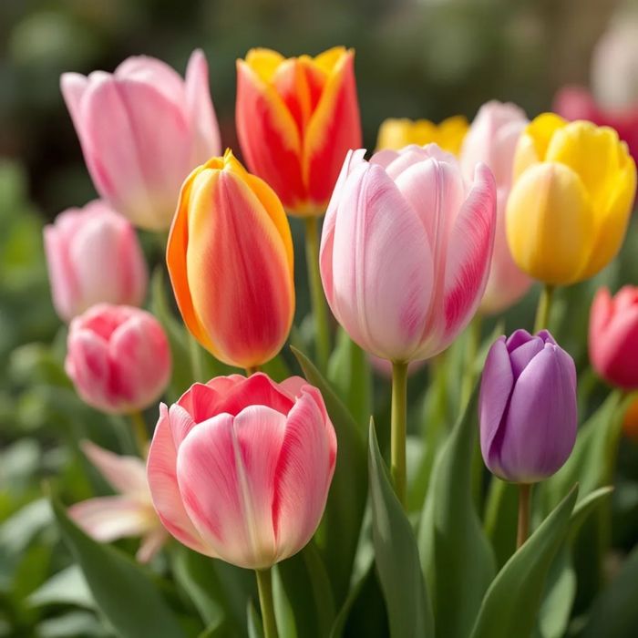 Tulipany cebulki kwiaty tulipanów tulipan Mix kolorów 75 szt zestaw