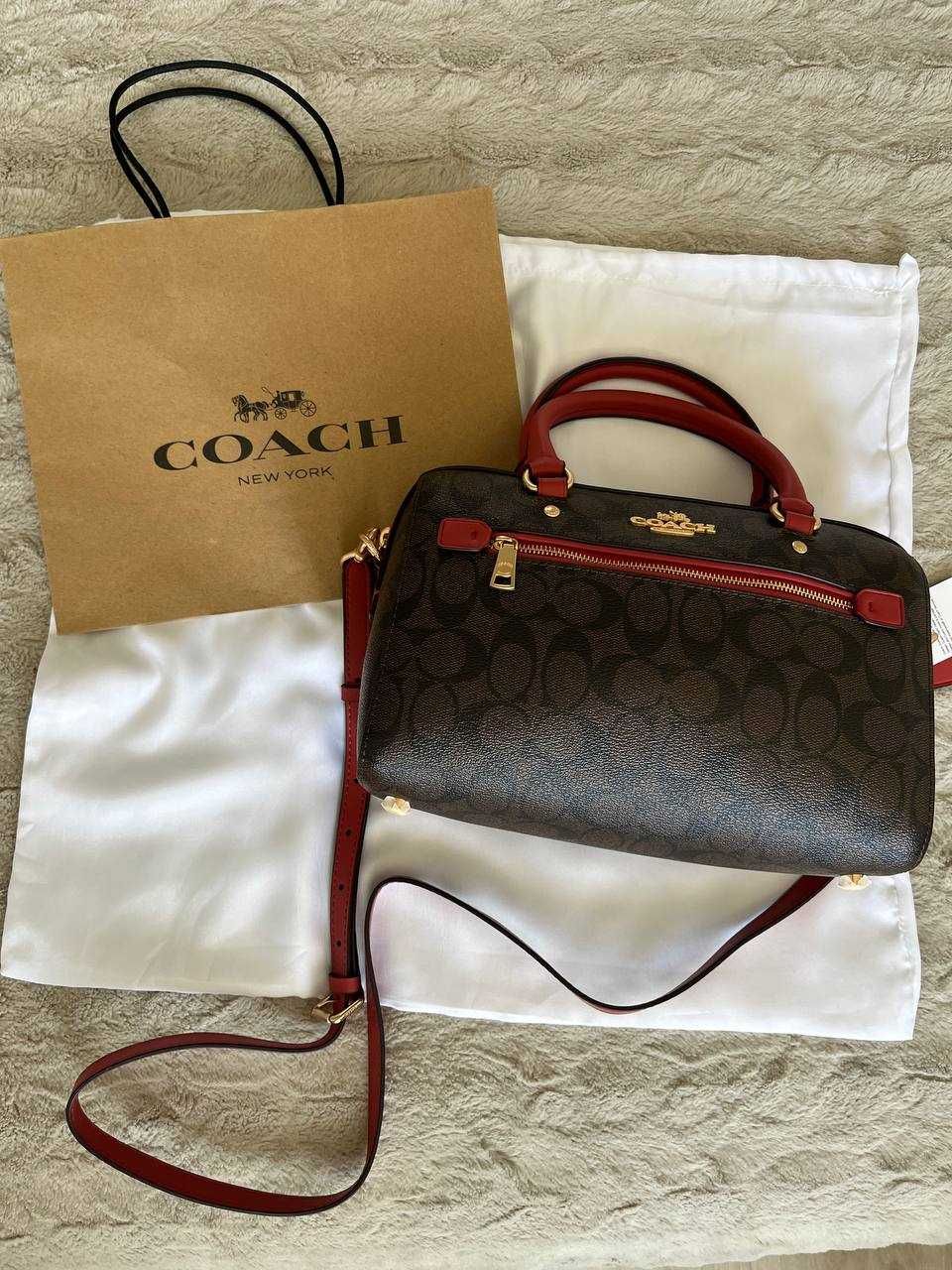 Сумка Coach Rowan Satchel In Leather