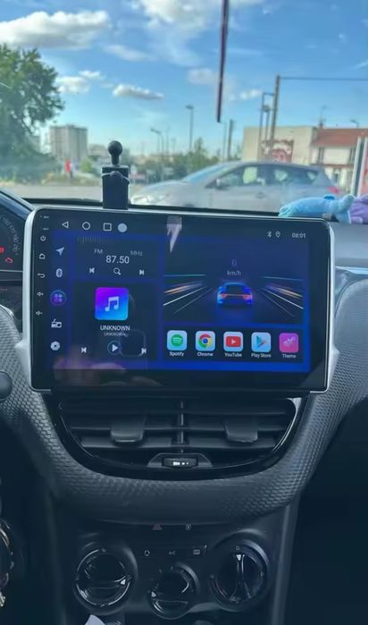 Rádio Android 14 com GPS Peugeot 208/2008 (Novo)