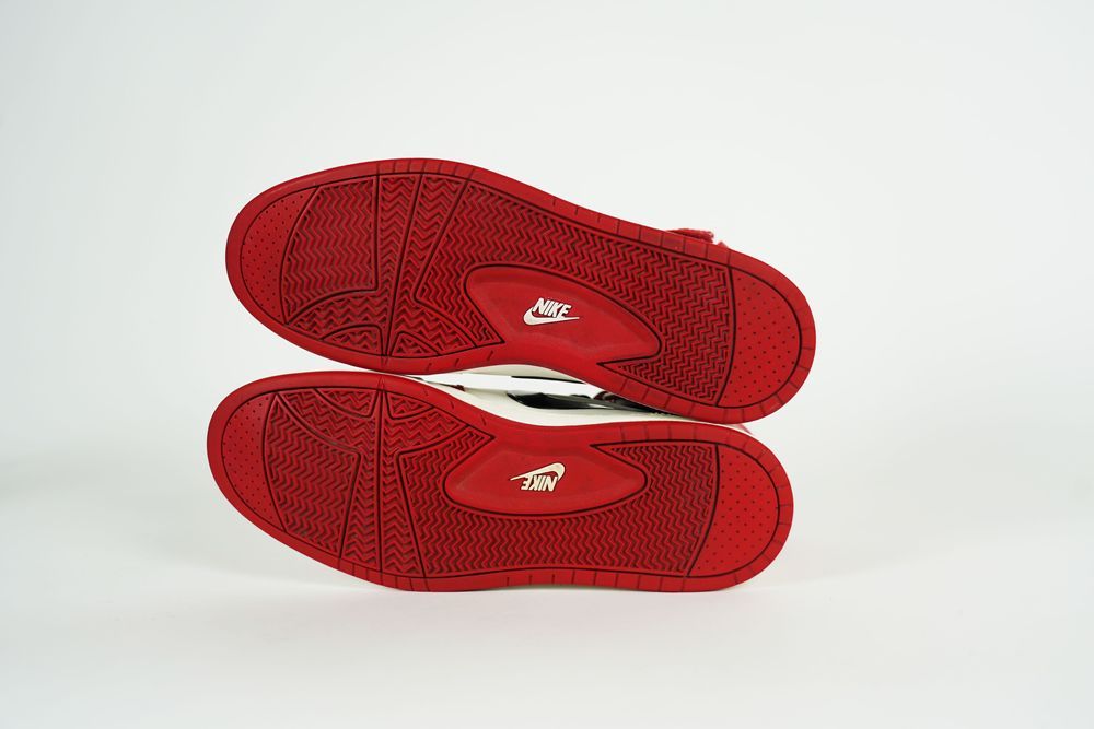 кроссовки винтажные бело красные Nike Air Flytop размер 41-42