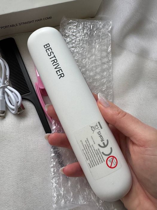 Щітка вирівнювач портативна на акумуляторі дорожня Bestriver