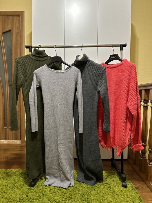 Жіноча тепла сукня трикотажна сукня жіночий кардиган