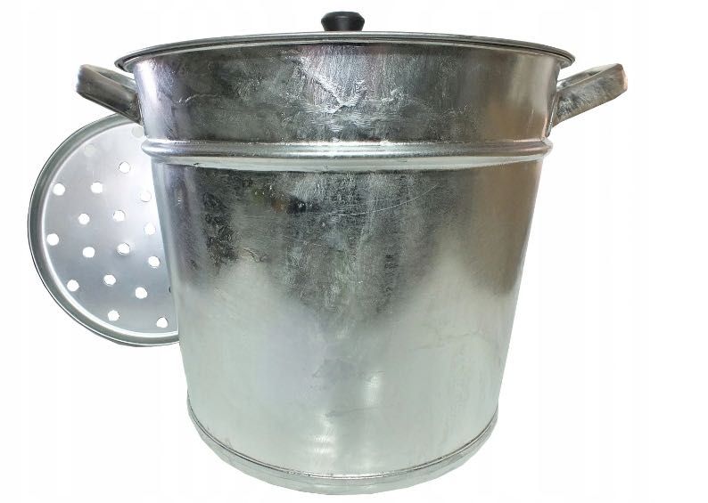 kocioł kociołek ocynkowany 44CM GARNEK AGD +SITO