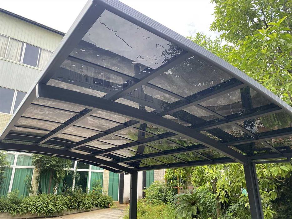 Wiata samochodowa garażowa 3x5,5 m Carport aluminium na jeden samochód