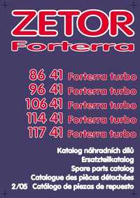 Zetor 8621, 8641, 9621, 9641, 10641, 11641 turbo katalog części