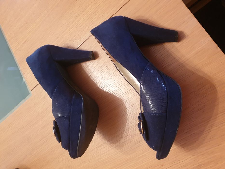 Sapatos camurça azuis tm 38