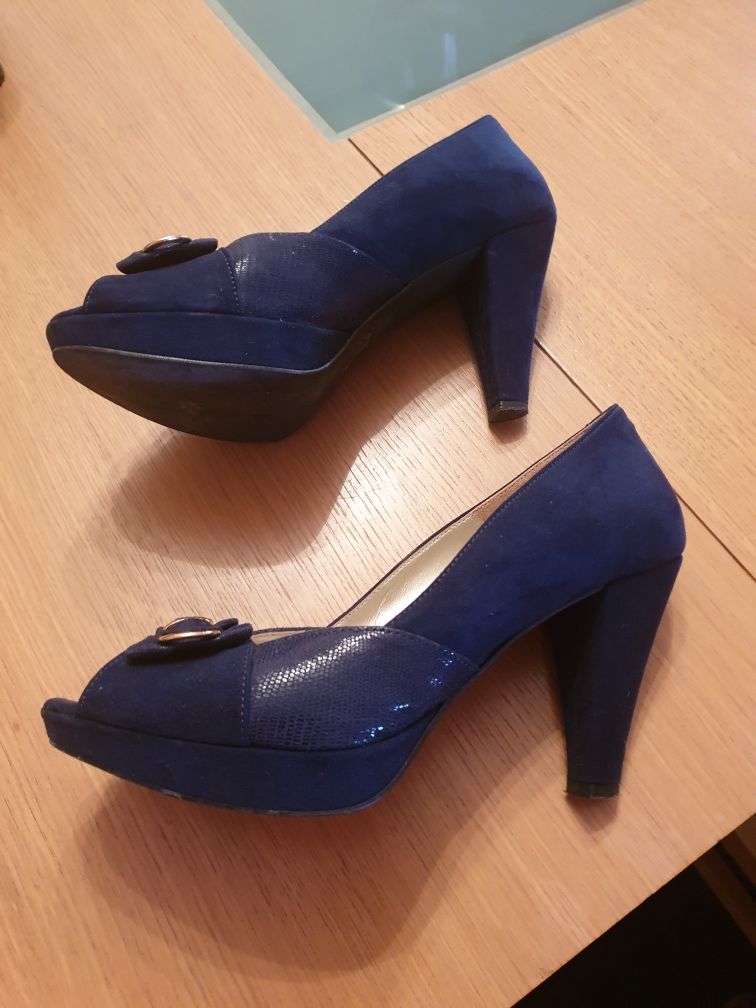 Sapatos camurça azuis tm 38