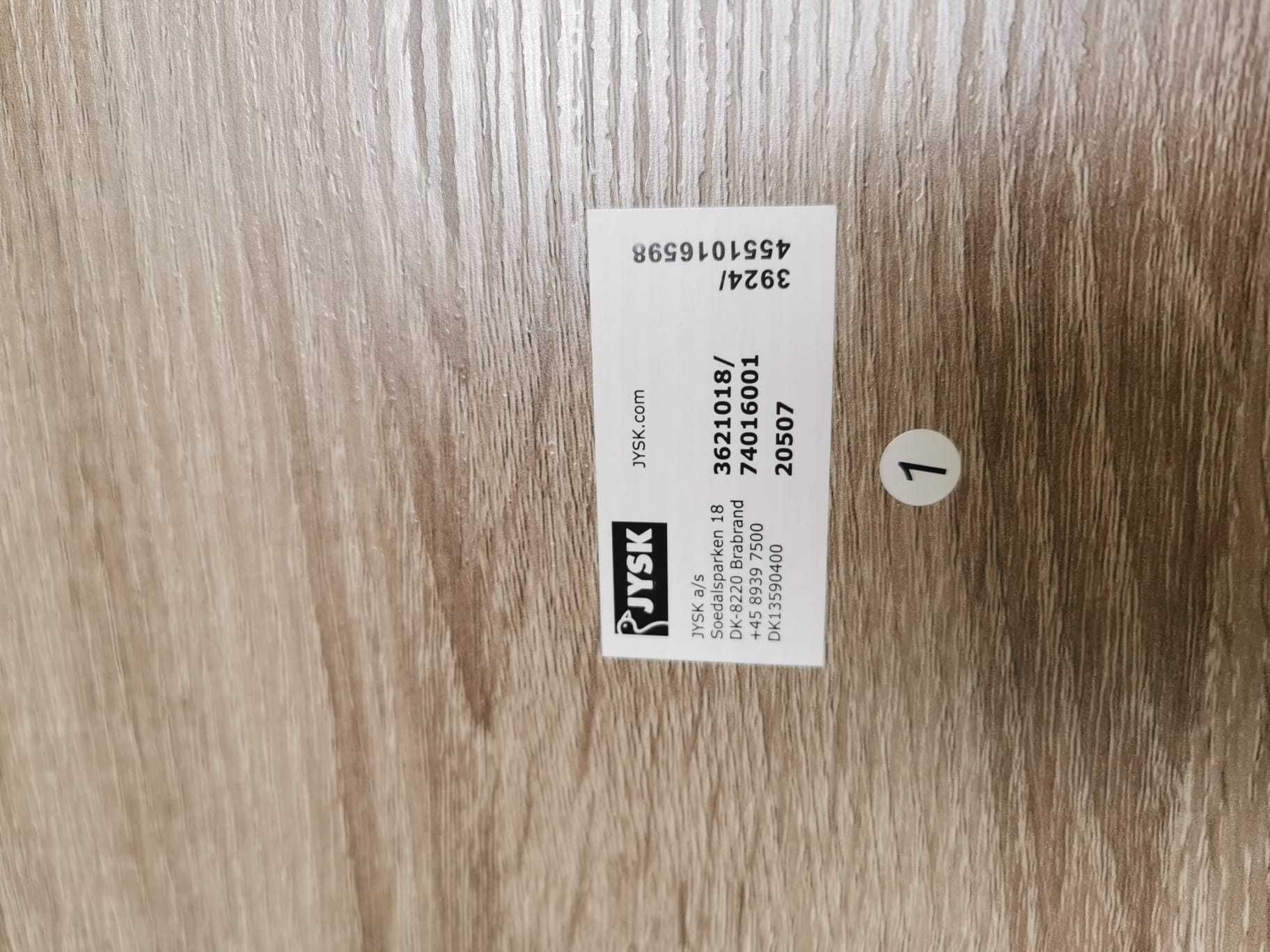 Biurko VANDBORG 60x120 kolor jasny dąb/czarny - stan idealny!