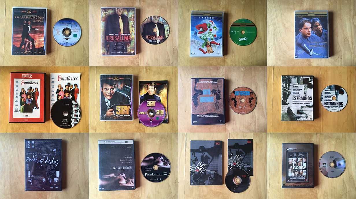 Conjunto de Filmes em DVD