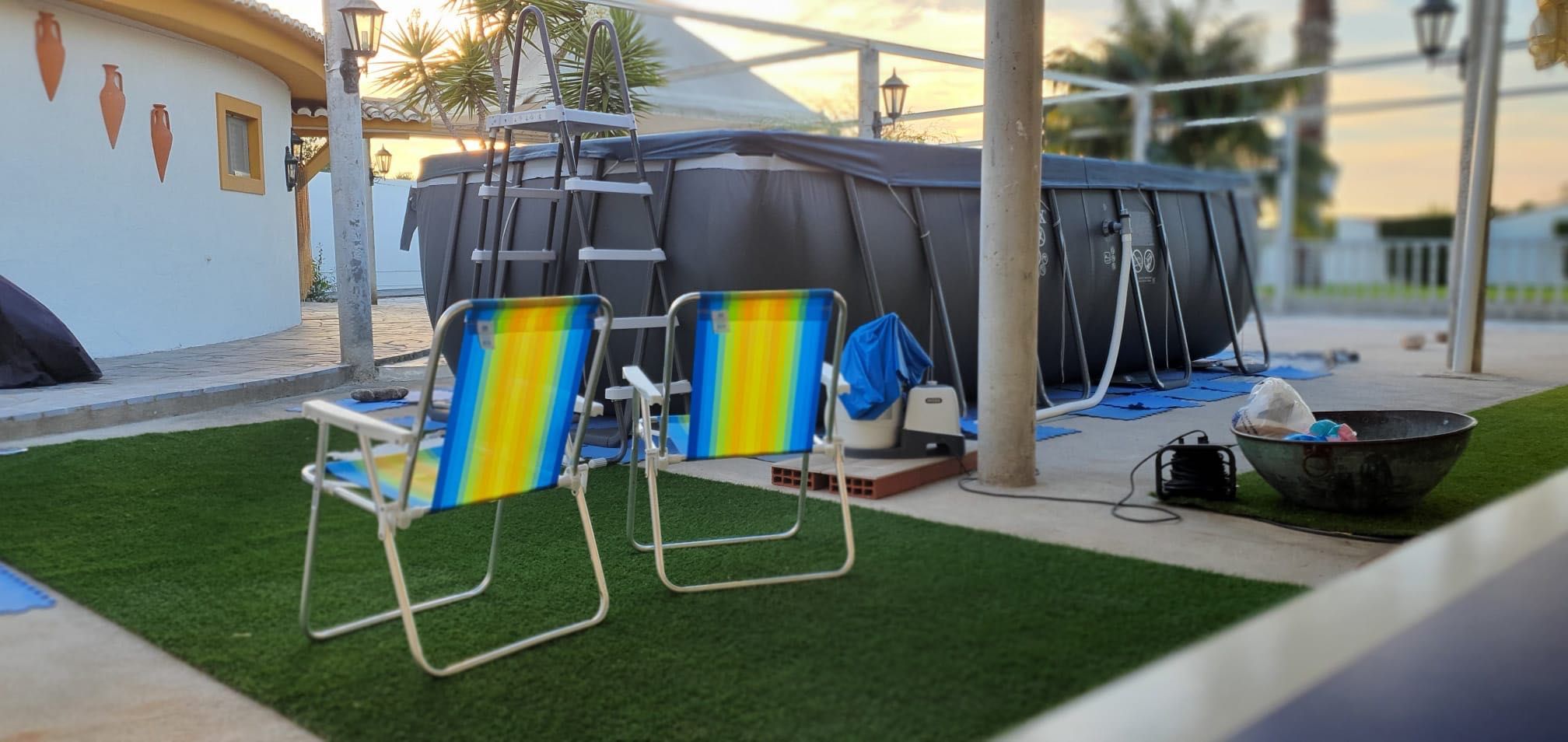 Alugo espaço ao ar livre para festas em Palmela com piscina