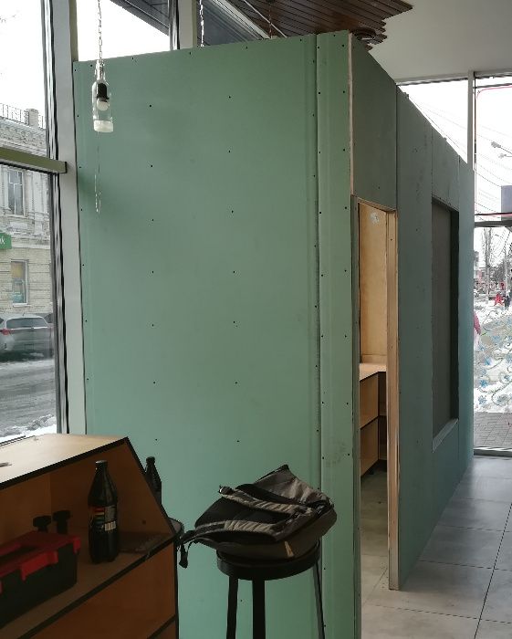 Рем-строй. раб. монт. гипсокартона, ламината, стяжка, шпаклёвка,покрас