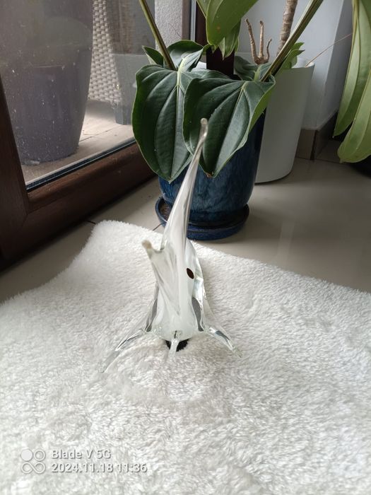 Rekin ryba Murano szklana figurka szkło artystyczne