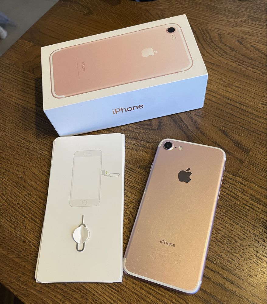 iPhone7 Rose gold 256GB stan bdb