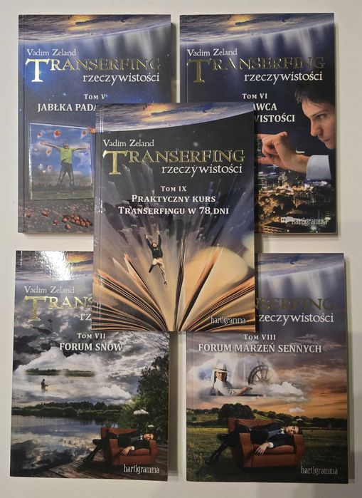 Transerfing rzeczywistości Vadim Zeland, tomy od 1 do 9, komplet NOWY!