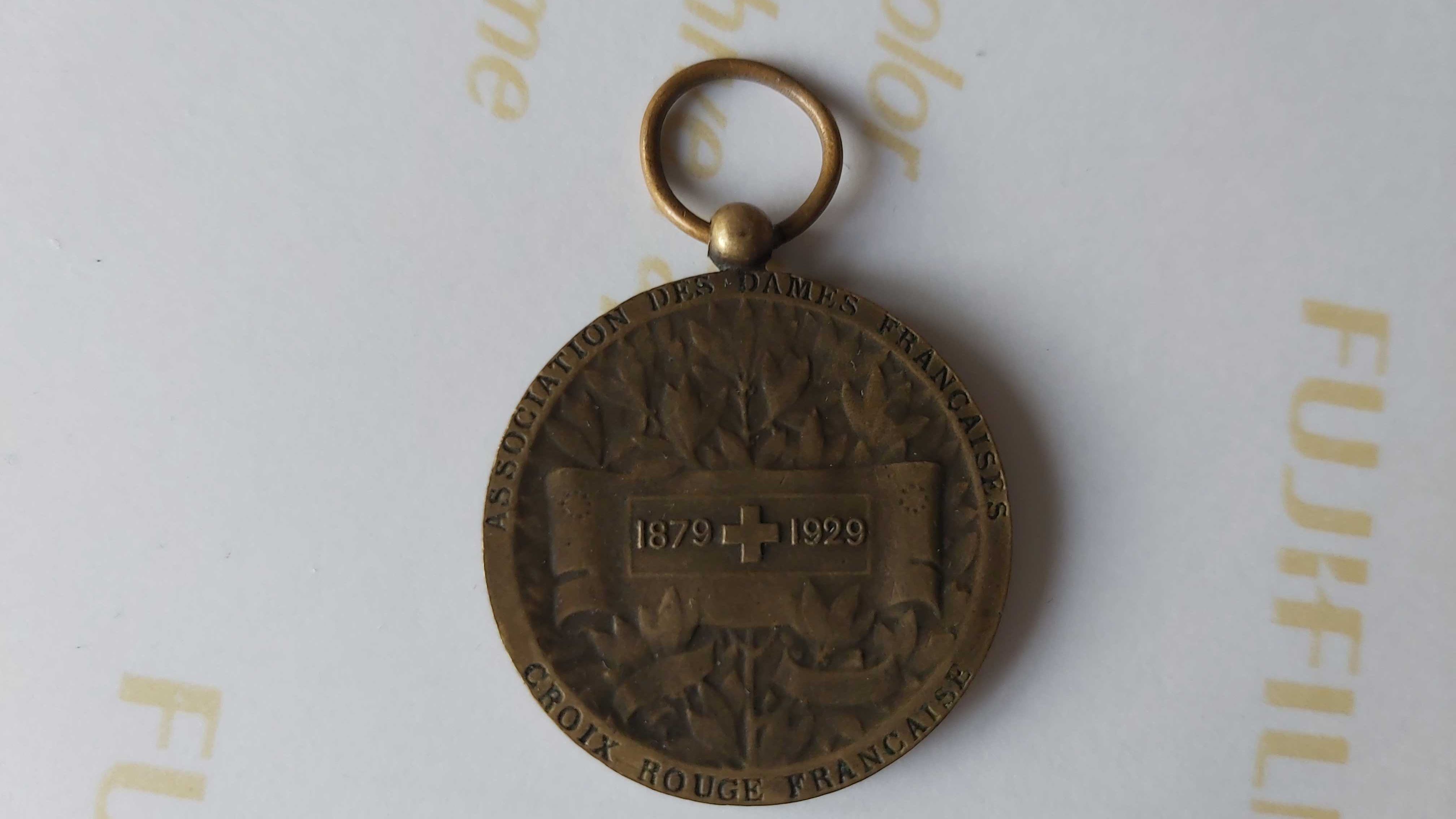 Medal francuski pamiątkowy Croix Rouge Francaise 1929 rok