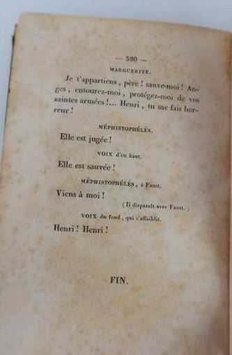 Faust, tragédia de goethe, paris 1835