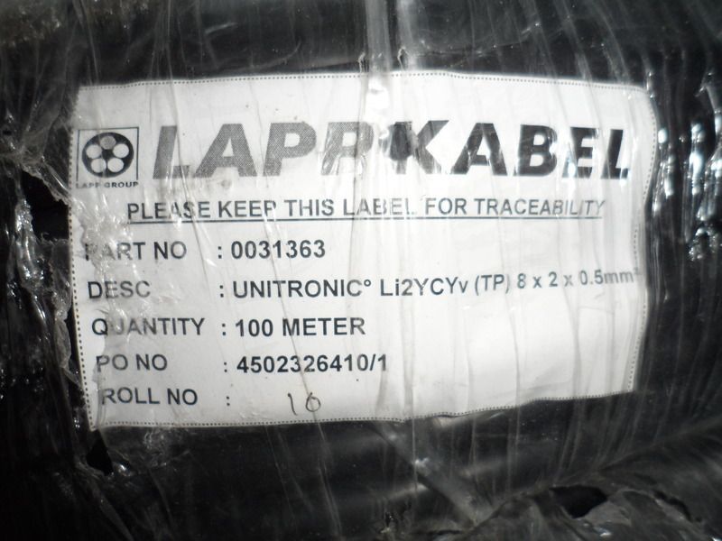 LAPPKABEL Unitronic li2ycyv (tp) 8x2x0,5 zwoje 100m