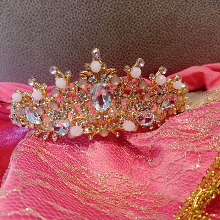 Sukienka strój przebranie księżniczka Aurora r.128-134