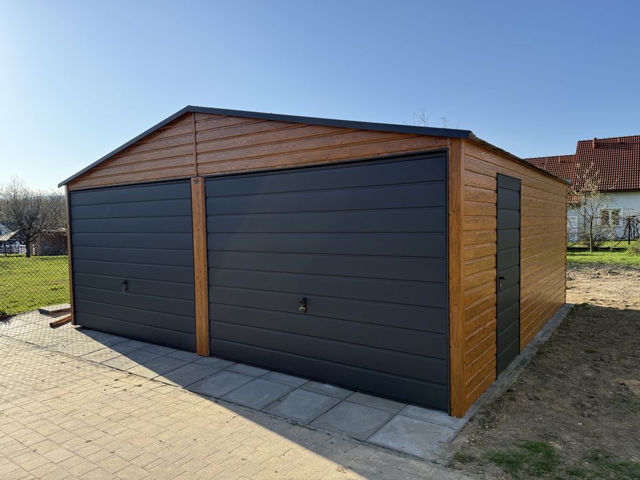 Garaż blaszany 6x6 6x5,8 profil zamkniety ocynkowany